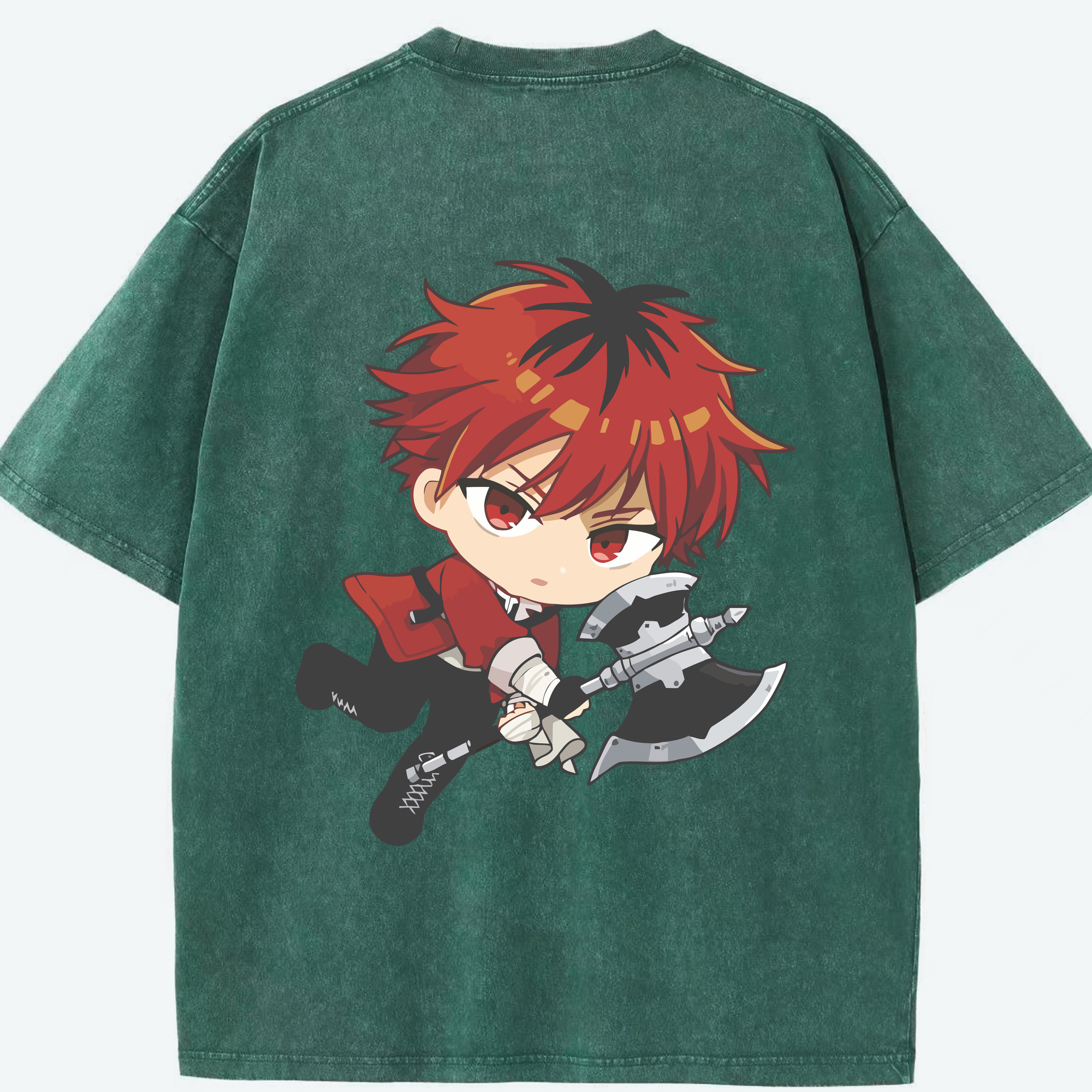 （画像用） 葬送のフリーレン Frieren 綿100% ヴィンテージ風 半袖Tシャツ（背面プリント）